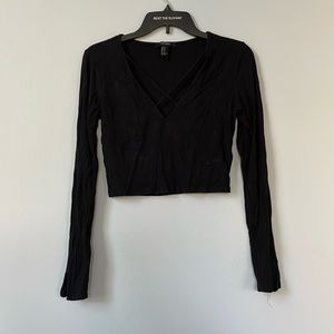 Forever 21 Long Sleeve Crop Top
